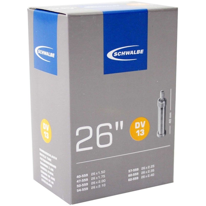 Schwalbe Binnenband DV13 26" / - 40mm ventiel Zwart - Afbeelding 4
