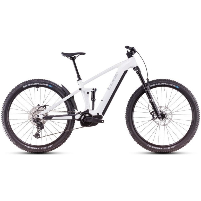 Cube STEREO HYBRID ONE44 EXC Metallicwhite/black
