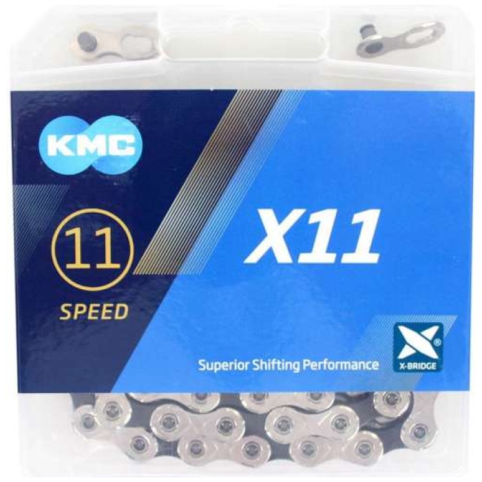 Kmc KETTING 11V 11/128 X11 ZI/ZW Zilver/Zwart - Afbeelding 3