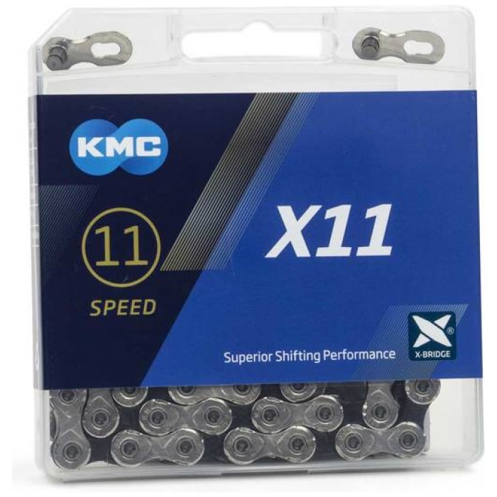 Kmc KETTING 11V 11/128 X11 ZI/ZW Zilver/Zwart