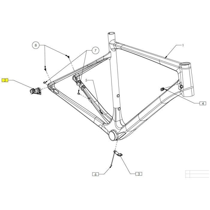 Cube MECH HANGER 2091 DIRECT MOUNT (SHIMANO) BLACK