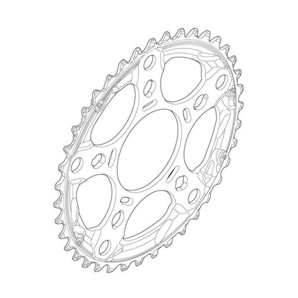 Shimano Kettingblad 39T-D Tiagra FC-4603 Zilver SILVER - Afbeelding 2