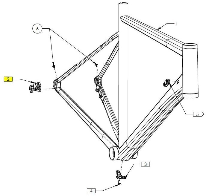 Cube MECH HANGER 10063 ATTAIN/AGREE/CR.RACE/GRAVEL Black - Afbeelding 3