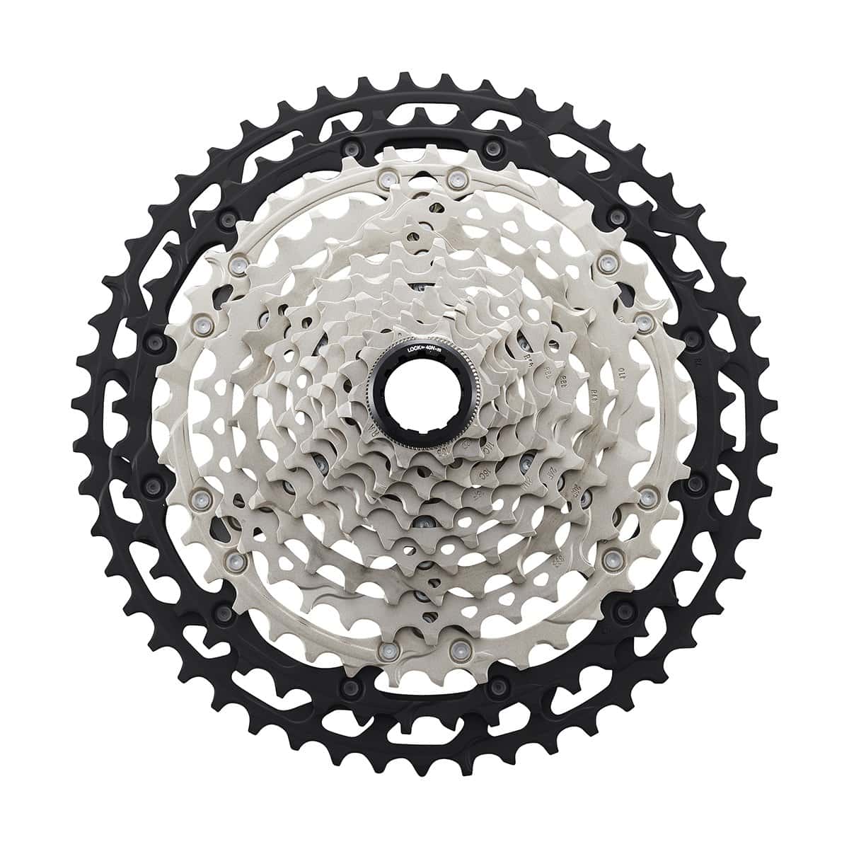 Shimano Cassette CS-M8100-12 12-speed 10-12-14-16-18-21-24-28-33-39-45-51T Zilver/Zwart
